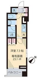 ビイルーム横濱関内 406 間取り図