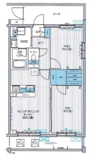 SYNCHRONICITY Musashino (シンクロニシティ武蔵野) 301 間取り図