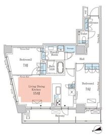パークアクシス元麻布 103 間取り図