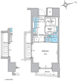 ルフォンプログレ品川戸越 507 間取り図