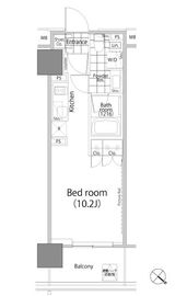 パークハビオ赤坂タワー 1003 間取り図