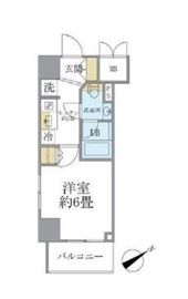 レスピール川崎 1101 間取り図