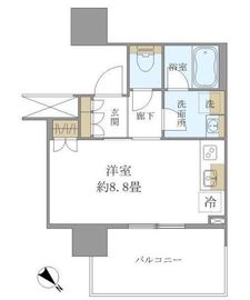 ブリリアタワー浜離宮 7階 間取り図