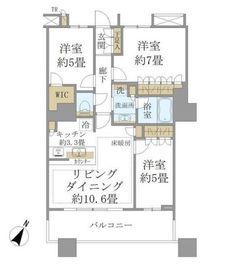 ブリリアマーレ有明 9階 間取り図