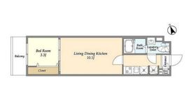 アルファコート町屋 202 間取り図