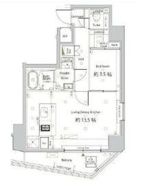 Log浅草橋 (ログ浅草橋) 12階 間取り図