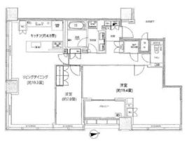 白金ザ・スカイ 39階 間取り図