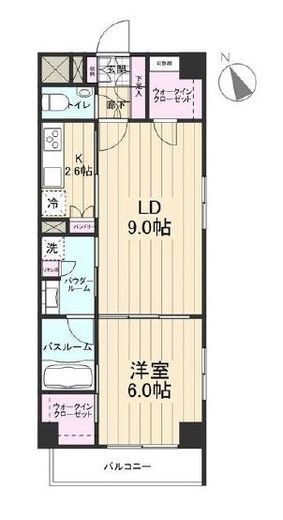 デュオステージ横濱赤門通り 4階 間取り図