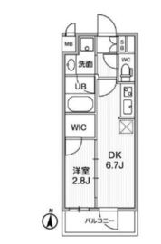 ALTERNA住吉 (オルタナ住吉) 206 間取り図