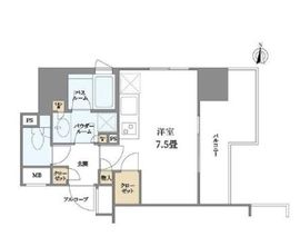 クオリア御茶ノ水パークフロント 5階 間取り図