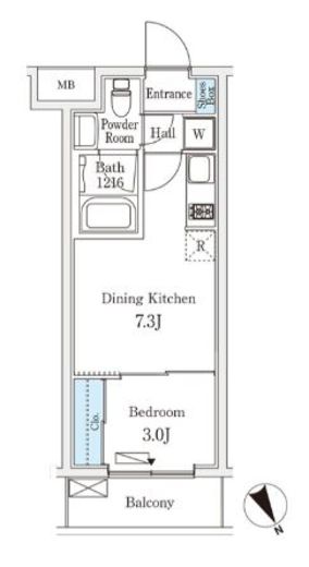 Ville Grace 永福町 103 間取り図