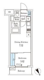 Ville Grace 永福町 205 間取り図