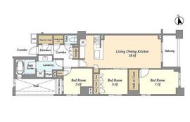 ブランズ牛込柳町 6階 間取り図