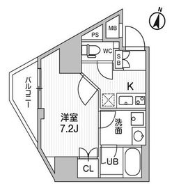 コンフォリア・リヴ千住 1001 間取り図