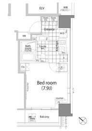 パークハビオ赤坂タワー 1012 間取り図