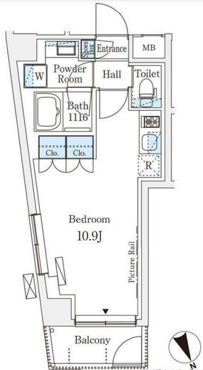 アリビオ学芸大学 109 間取り図