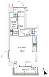 アリビオ学芸大学 201 間取り図