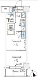 アリビオ学芸大学 206 間取り図