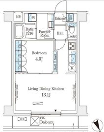 アリビオ学芸大学 211 間取り図