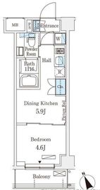 アリビオ学芸大学 304 間取り図