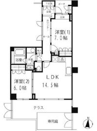 下北沢パークハウス 1階 間取り図