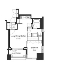 LaSante麻布十番 402 間取り図