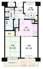 フレスコ川崎 706 間取り図