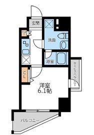 プライマル横濱平沼橋 501 間取り図