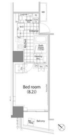 パークハビオ赤坂タワー 1307 間取り図