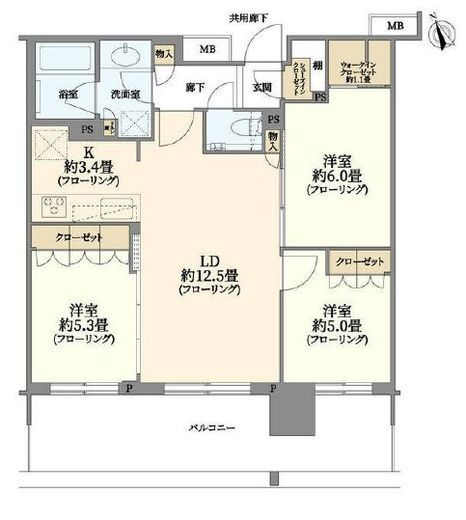 リビオタワー羽沢横浜国大 23階 間取り図