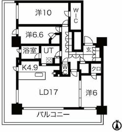 ドレッセタワー新綱島 28階 間取り図