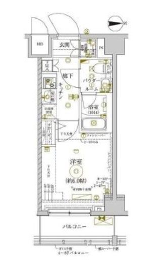 レアライズ新丸子 7階 間取り図