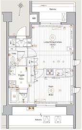 メイクスデザイン新宿落合 8階 間取り図