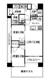 ブランズ神楽坂 1階 間取り図