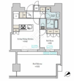 Ｂｒｉｌｌｉａ　ｉｓｔ　大井町 1402 間取り図