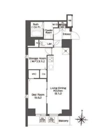 コンフォリア南千住 703 間取り図