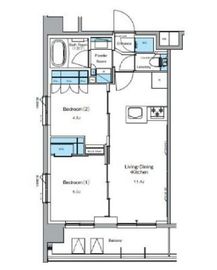 ルフォンプログレ押上EAST 303 間取り図