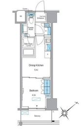 ルフォンプログレ赤塚 402 間取り図