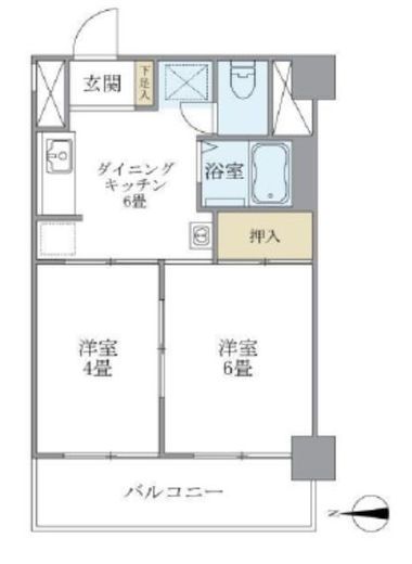 東建ニューハイツ九段 9階 間取り図