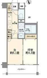 日神デュオステージ横浜 5階 間取り図