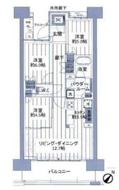 HARUMI FLAG SUN VILLAGE (晴海フラッグ サンヴィレッジ) 2階 間取り図