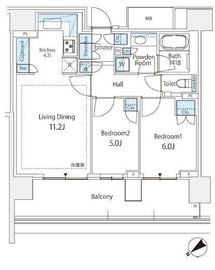 HARUMI FLAG SUN VILLAGE (晴海フラッグ サンヴィレッジ) 10階 間取り図