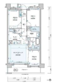 クリオ溝の口ガーデンコート 3階 間取り図