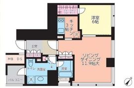 マジェスタワー六本木 12階 間取り図