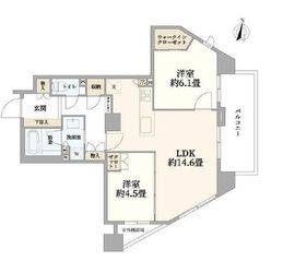 ライオンズ東中野 6階 間取り図