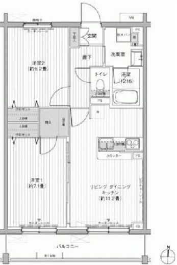 SYNCHRONICITY Musashino (シンクロニシティ武蔵野) 306 間取り図