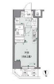 エスコート麻布十番 8階 間取り図