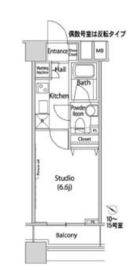 ファーストリアルタワー新宿 1813 間取り図