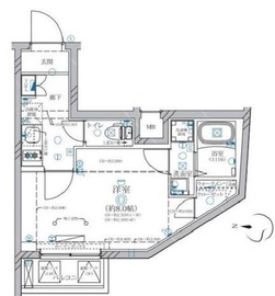 ディアレイシャス等々力 2階 間取り図