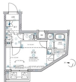 ディアレイシャス等々力 3階 間取り図